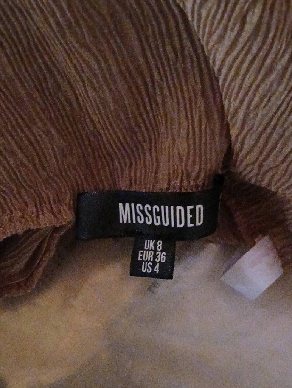 Missguided Long-Sleeve Textured Ruffle Neck Dress - Picture 2 of 3